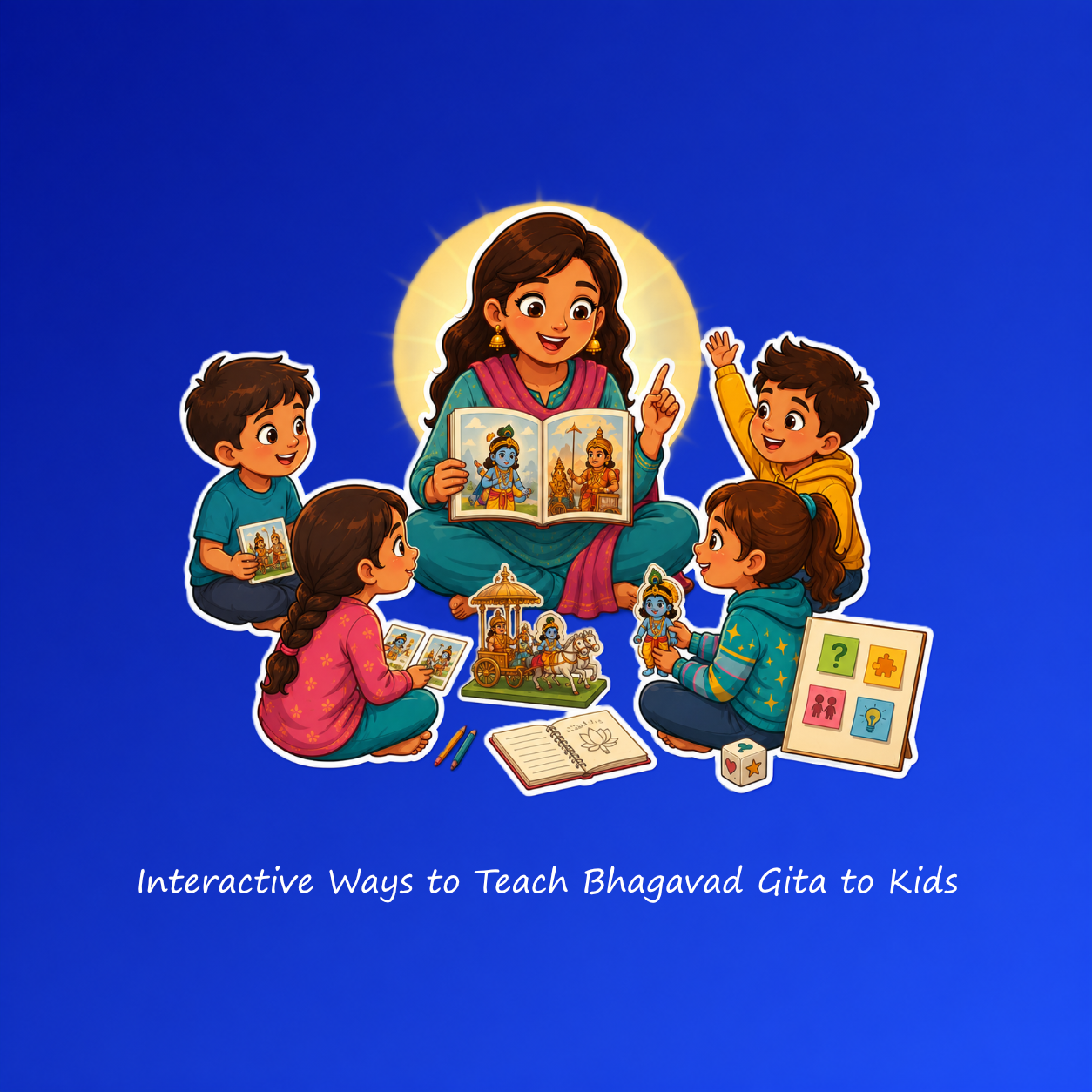 Interactive Ways to Teach Bhagavad Gita to Kids