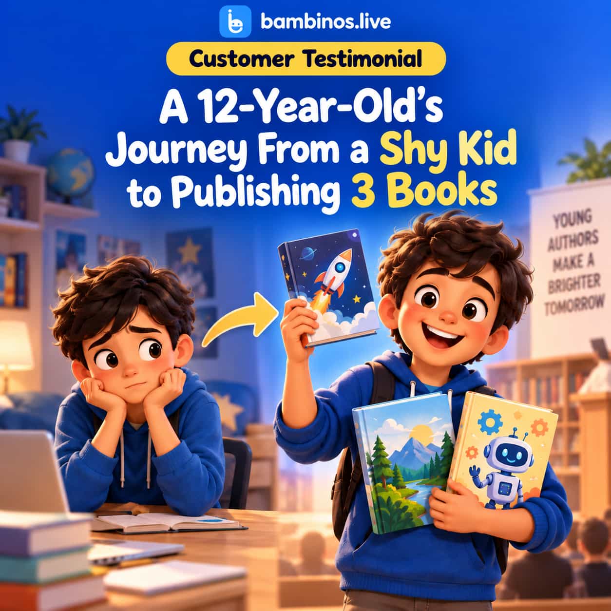 A 12-Year-Old’s Journey From a Shy Kid to Publishing 3 Books